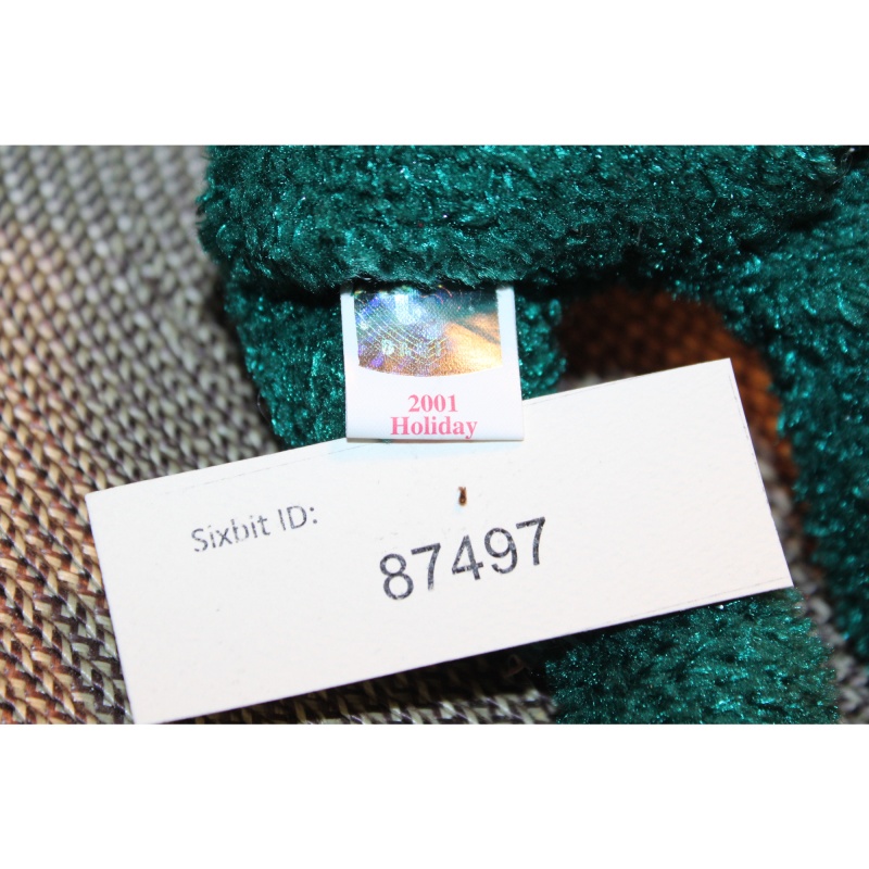 TY Beanie Babies 2001 Holiday Teddy 2001 P.E. Pellets #87497