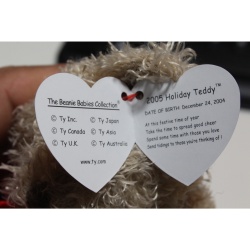 TY Beanie Babies 2005 Holiday Teddy 2005 P.E. Pellets #87500