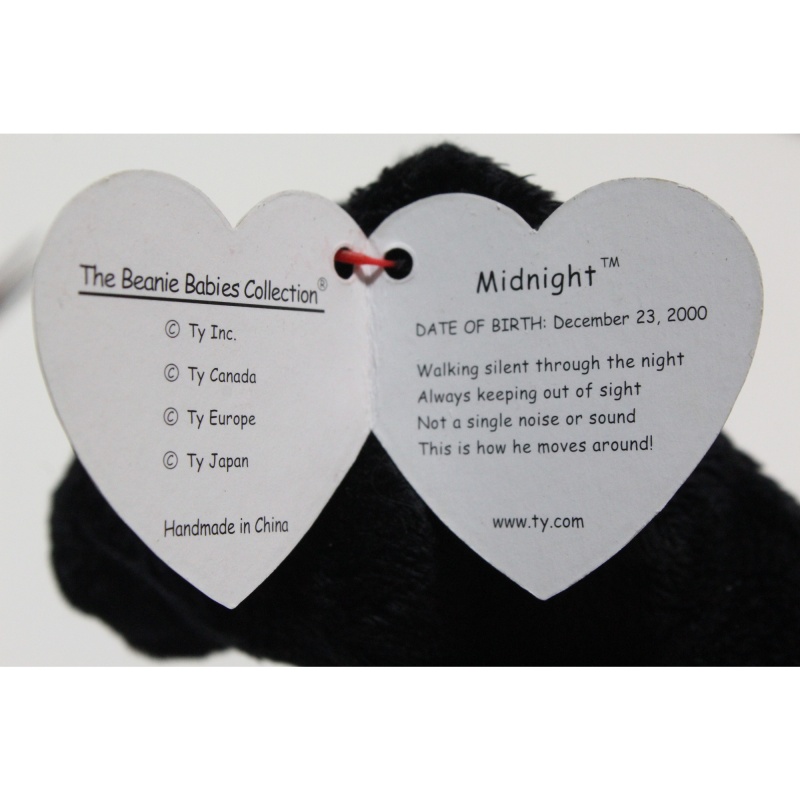 TY Beanie Babies Midnight 2001 P.E. Pellets #87504