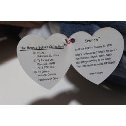 TY Beanie Babies Crunch 1996 P.E. Pellets #87513