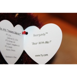 TY Beanie Babies Beargundy 1993  #87531