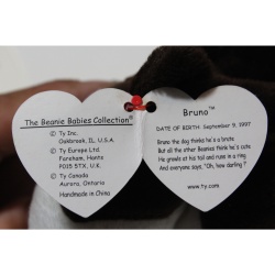 TY Beanie Babies Bruno 1997 P.E. Pellets #87532