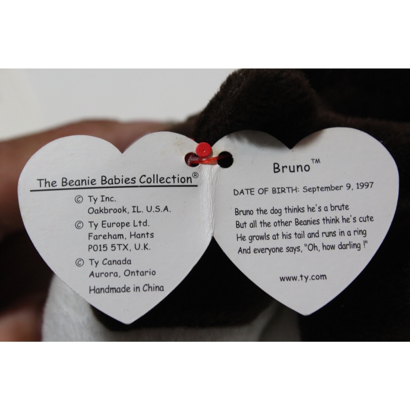 TY Beanie Babies Bruno 1997 P.E. Pellets #87532