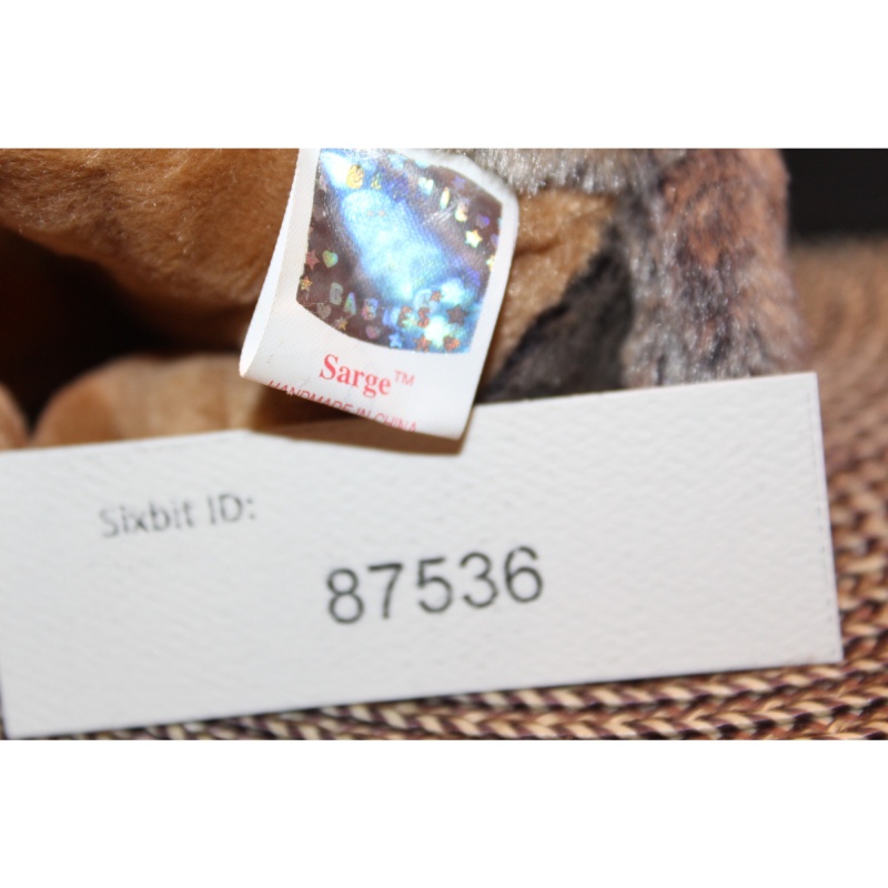 TY Beanie Babies Sarge 2000 P.E. Pellets #87536