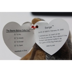 TY Beanie Babies Sarge 2000 P.E. Pellets #87536