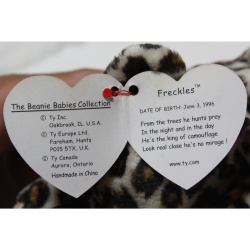 TY Beanie Babies Freckles 1996 P.E. Pellets #87539