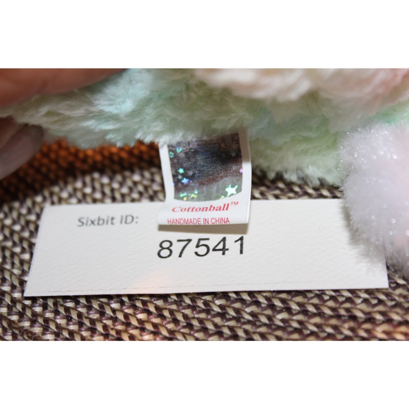 TY Beanie Babies Cottonball 2001 P.E. Pellets #87541