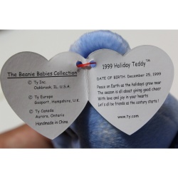 TY Beanie Babies 1999 Holiday Teddy 1999 P.E. Pellets #87542