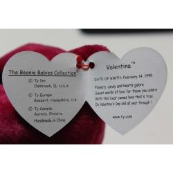 TY Beanie Babies Valentina 1999 P.E. Pellets #87546