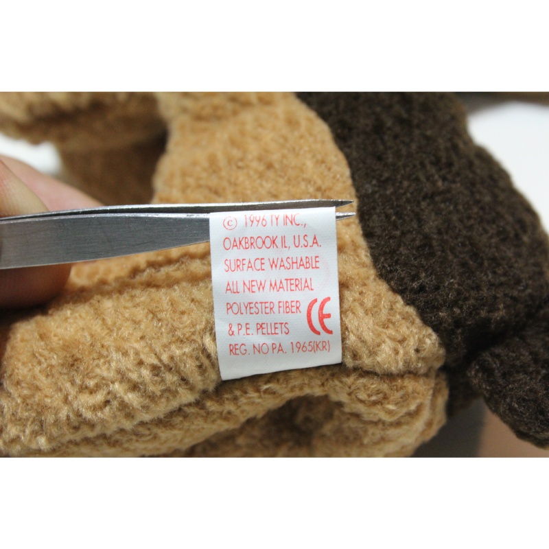 TY Beanie Babies Tuffy 1996 P.E. Pellets #87555