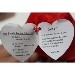 TY Beanie Babies Osito 1999 P.E. Pellets #87557