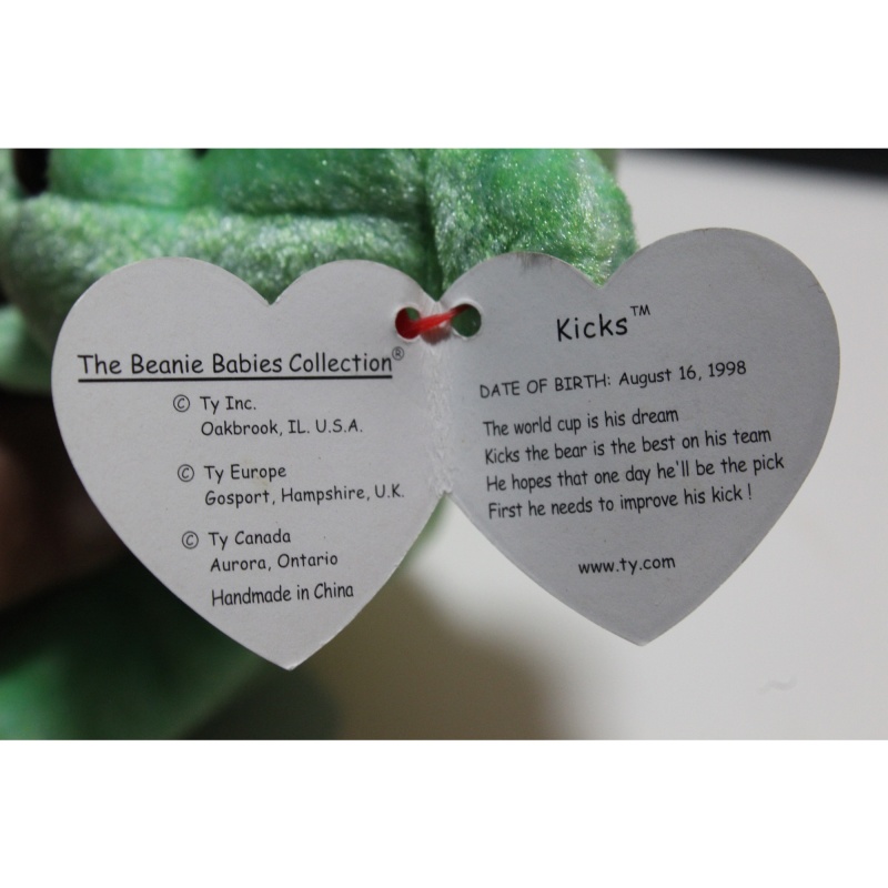 TY Beanie Babies Kicks 1999 P.E. Pellets #87559