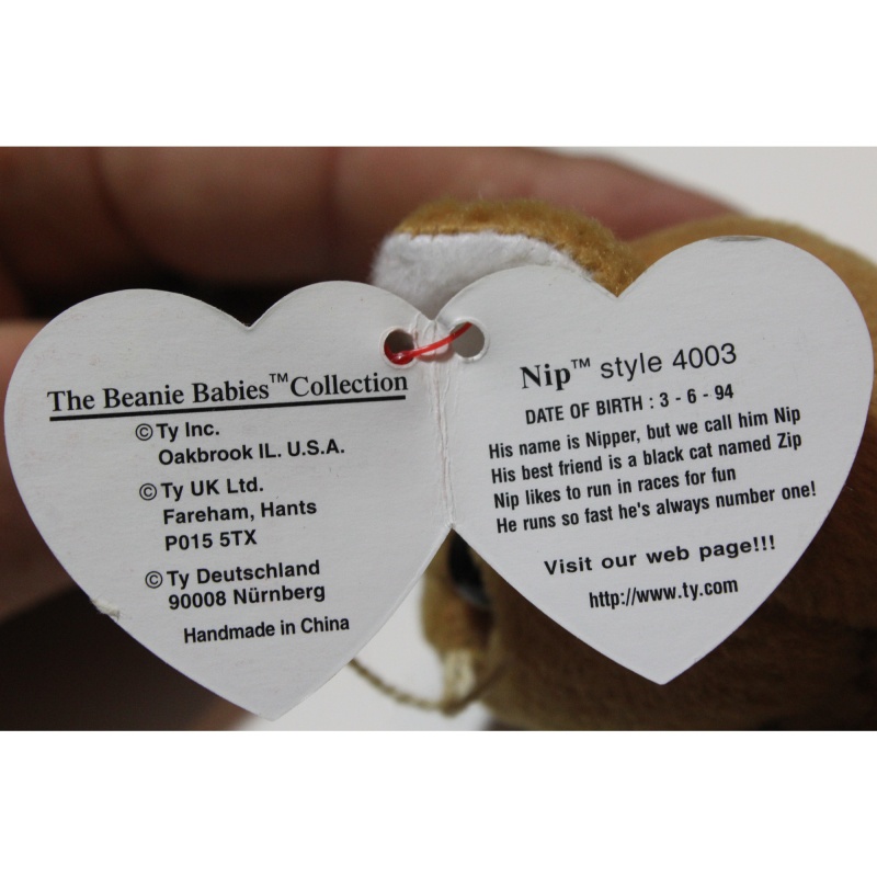 TY Beanie Babies Nip 1993 PVC Pellets #87561