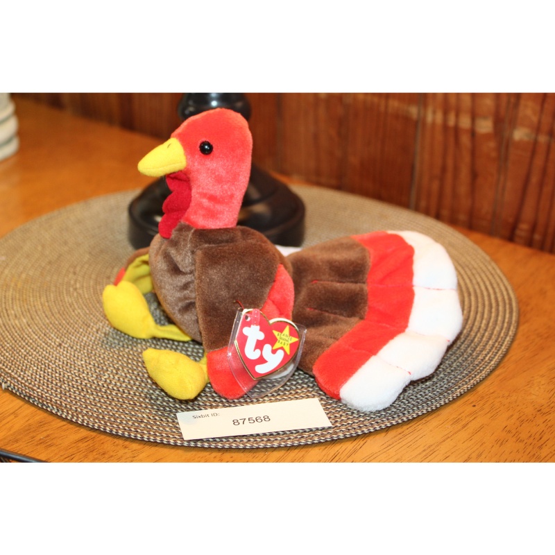 TY Beanie Babies Gobbles 1996 P.E. Pellets #87568