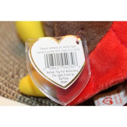 TY Beanie Babies Gobbles 1996 P.E. Pellets #87568