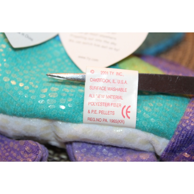 TY Beanie Babies Propeller 2001 P.E. Pellets