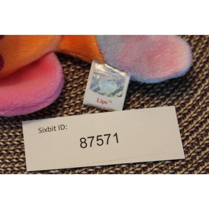 TY Beanie Babies Lips 1999 P.E. Pellets #87571
