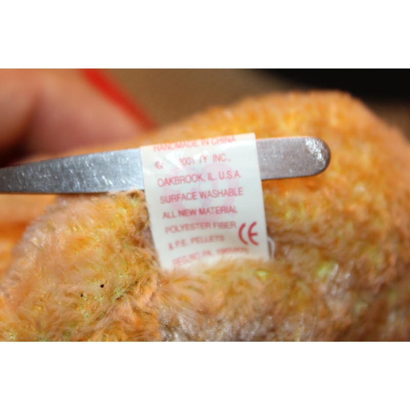 TY Beanie Babies Jingle Pup 2001 P.E. Pellets #87573