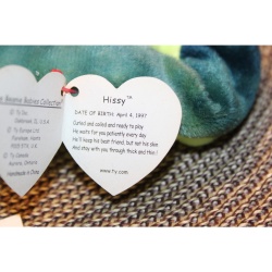 TY Beanie Babies Hissy 1997 P.E. Pellets