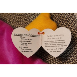 TY Beanie Babies Patti 1993 PVC Pellets #87585
