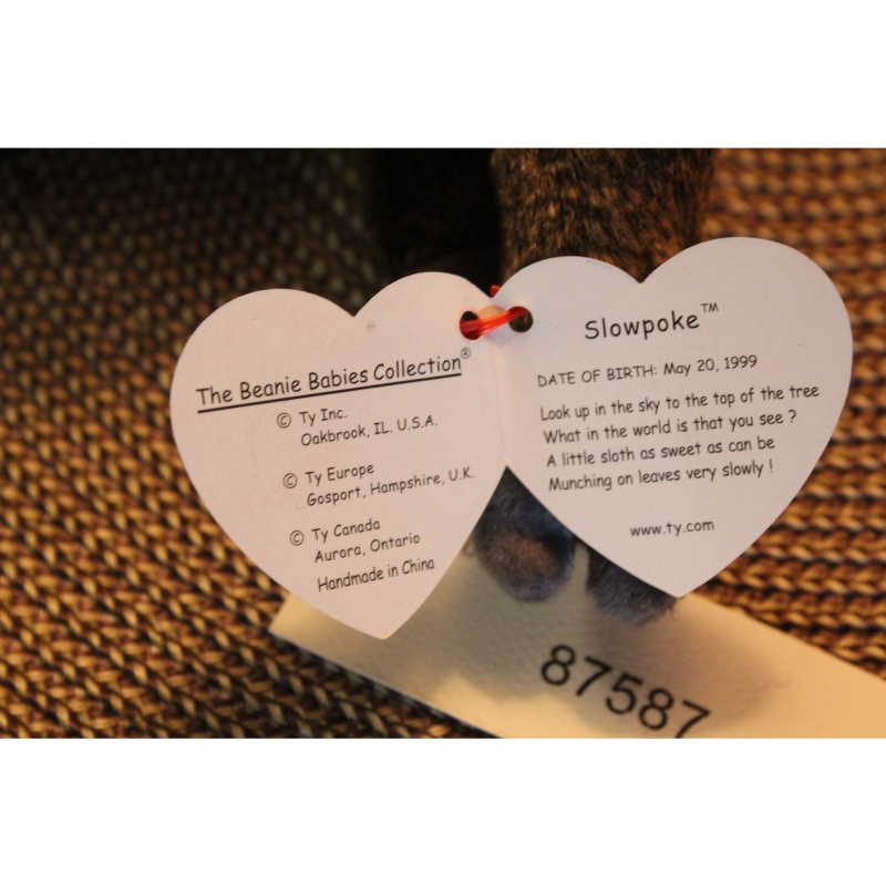 TY Beanie Babies SlowPoke 1999 P.E. Pellets #87587