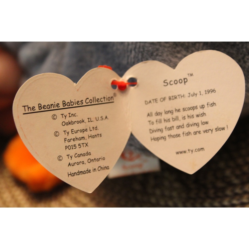 TY Beanie Babies Scoop 1996 PVC Pellets #87591