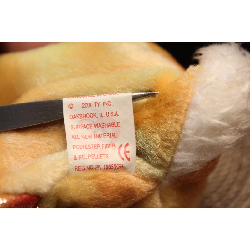 TY Beanie Babies Rabbit 2000 P.E. Pellets #87593