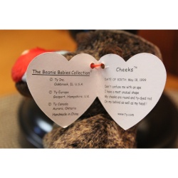 TY Beanie Babies Cheeks 1999 P.E. Pellets #87600