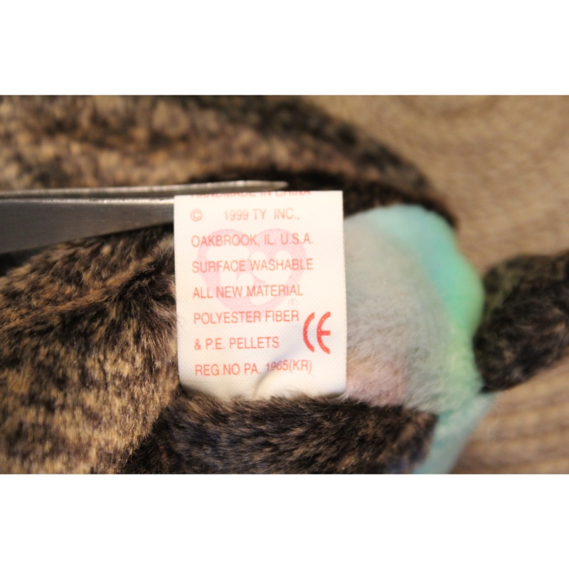 TY Beanie Babies Cheeks 1999 P.E. Pellets #87600