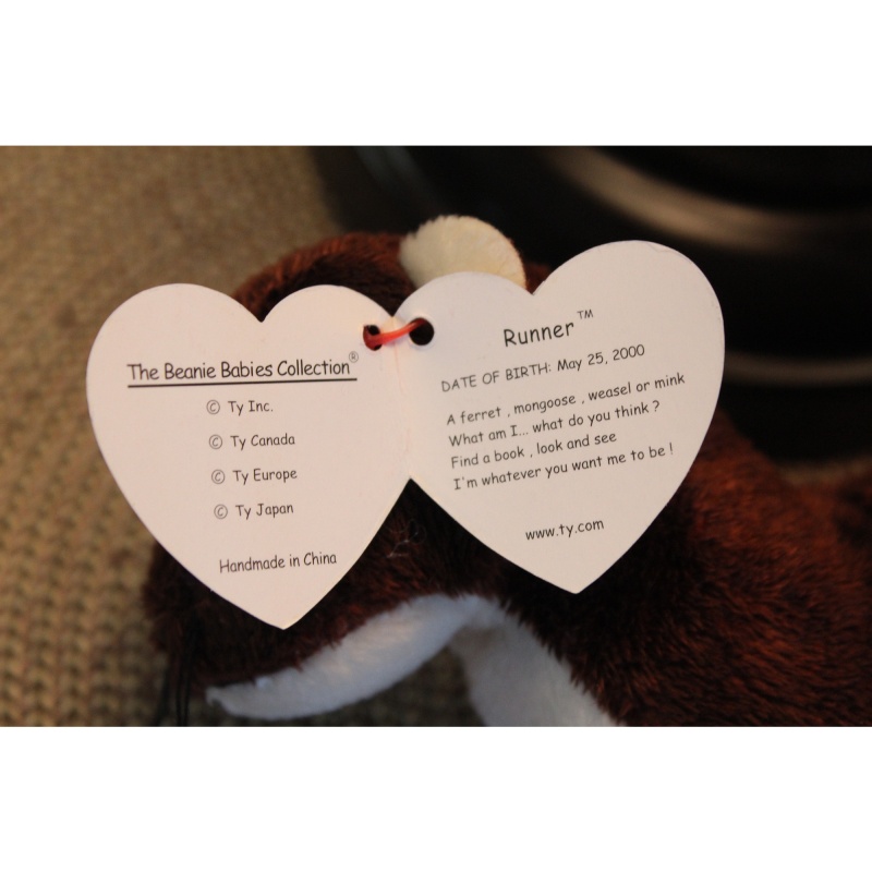 TY Beanie Babies Runner 2000 P.E. Pellets #87603