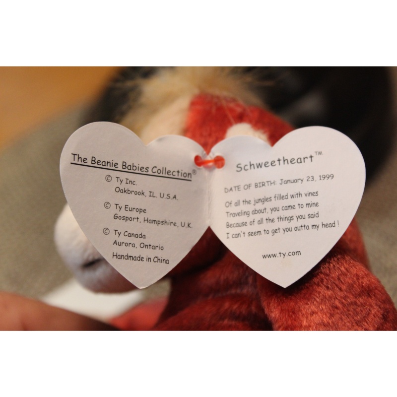 TY Beanie Babies Schweetheart 1999 P.E. Pellets #87604