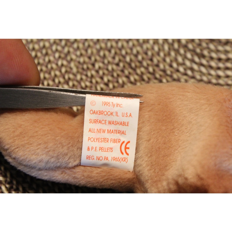 TY Beanie Babies Derby 1995 P.E. Pellets #87612