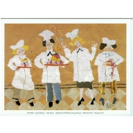 Lot of 9 (5.5 x 7.5) Art Print HO006B Lisbeth Holstein - Chefs Results