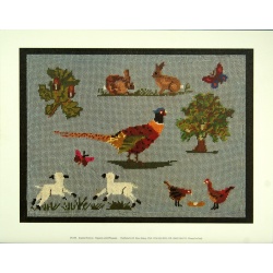 (11 x 14) Art Print JN001 Joanna Newton Tapestry with pheasant - Printed in Ital