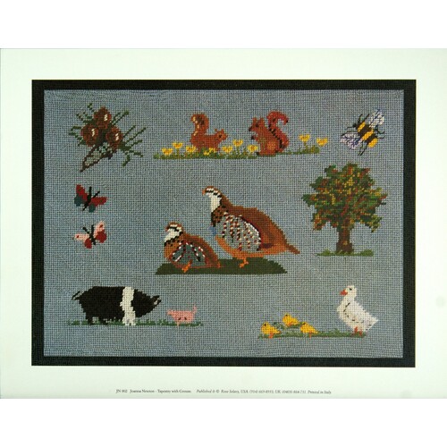 (11 x 14) Art Print JN002 Joanna Newton Tapestry with Grouse - Printed in Italy