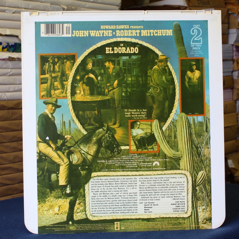 El Dorado - part 2 #87930 - CED Video Disc