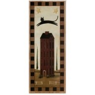 Lot of 10 (4 x 10) Art Print PA0419 Chris Palmer - Cat Jumping over Building