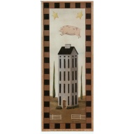 Lot of 10 (4 x 10) Art Print PA0420 Chris Palmer - Pig Jumping over building