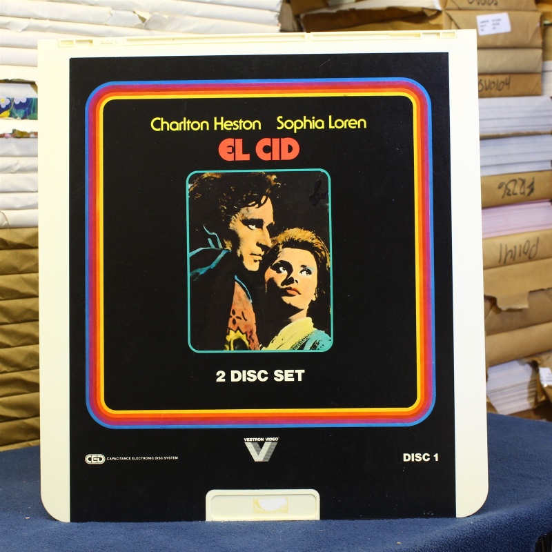 El Cid disc 1 - Charlton Heston Sophia Loren #87984 - CED Video