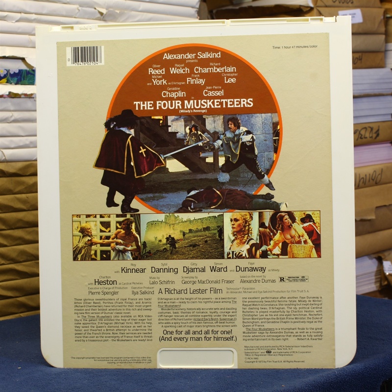 The Four musketeers #87989 - CED Video Disc