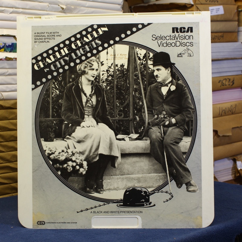Charlie Chaplin city lights silent film #87991 - CED Video Disc