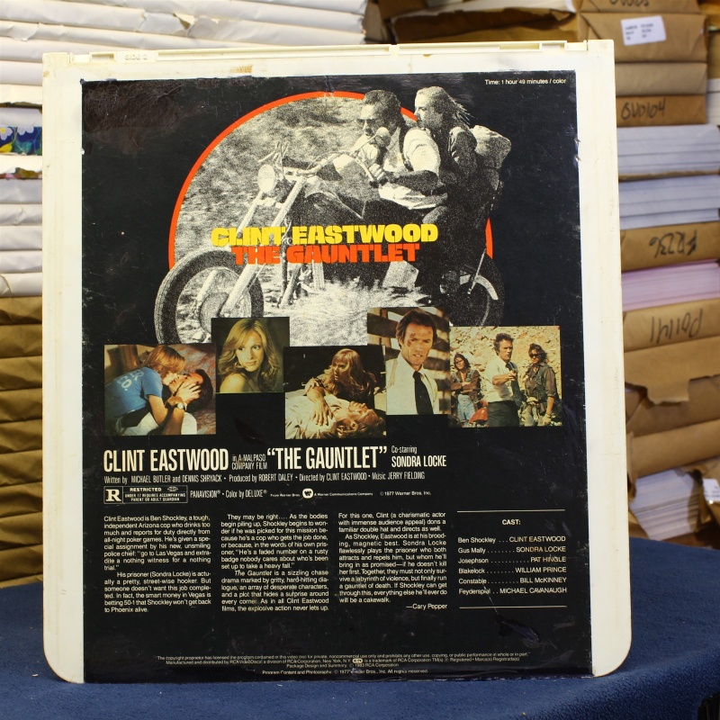 Clint Eastwood the gauntlet #87999 - CED Video Disc