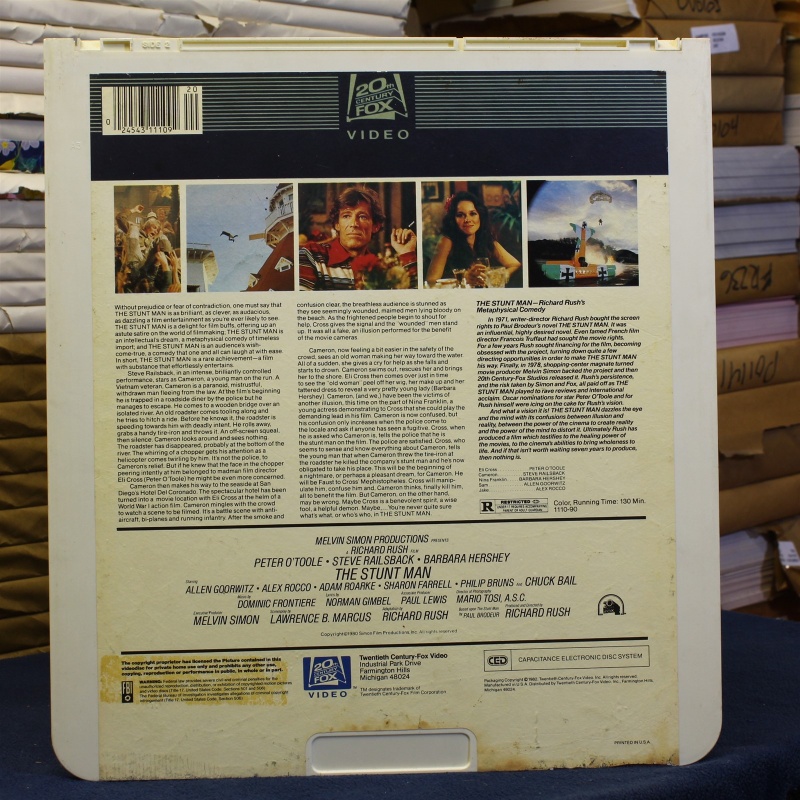 The stuntman part 2 #88030 - CED Video Disc