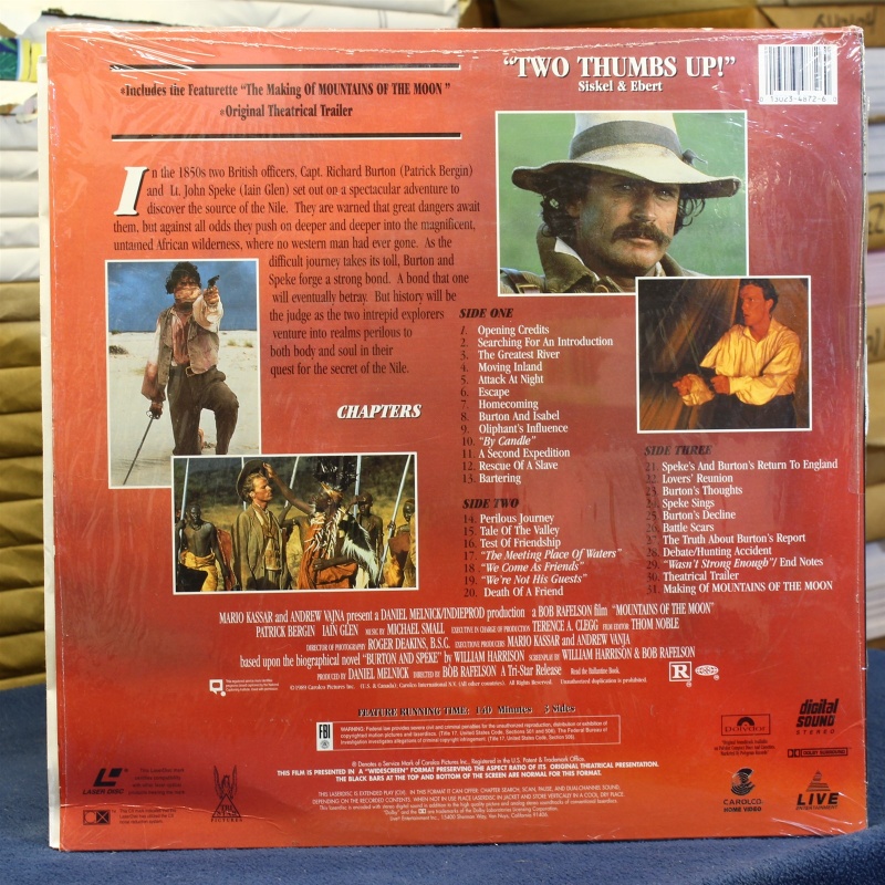 Mountains of the Moon remastered widescreen #88057 - LaserDisc