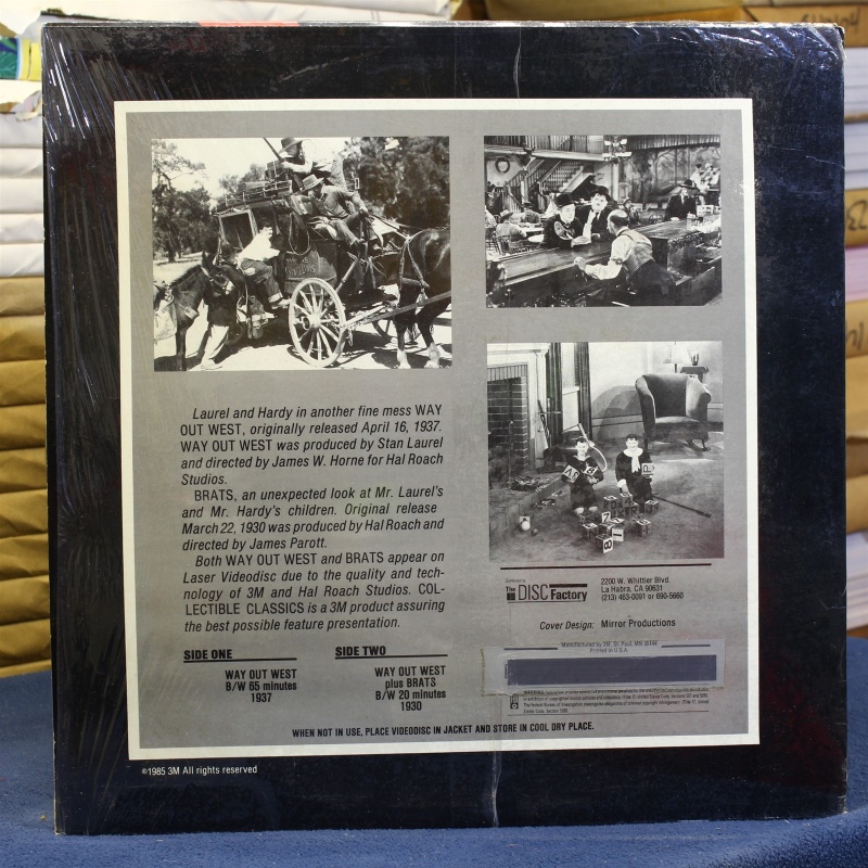 Way out West plus brats - Laurel and Hardy #88063 - LaserDisc