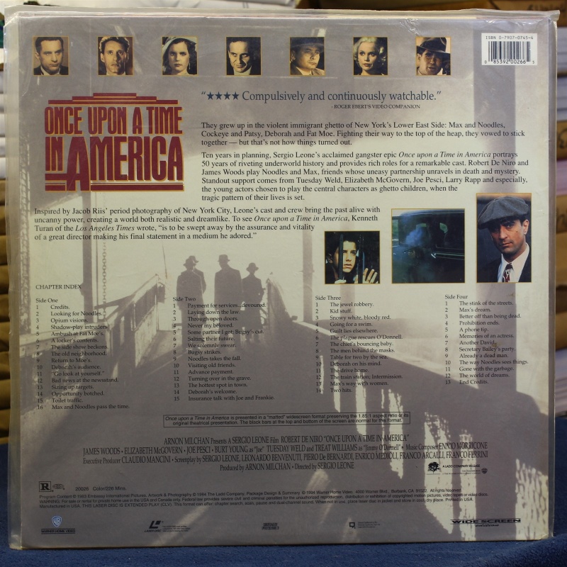 Once upon a time in America #88081 - LaserDisc