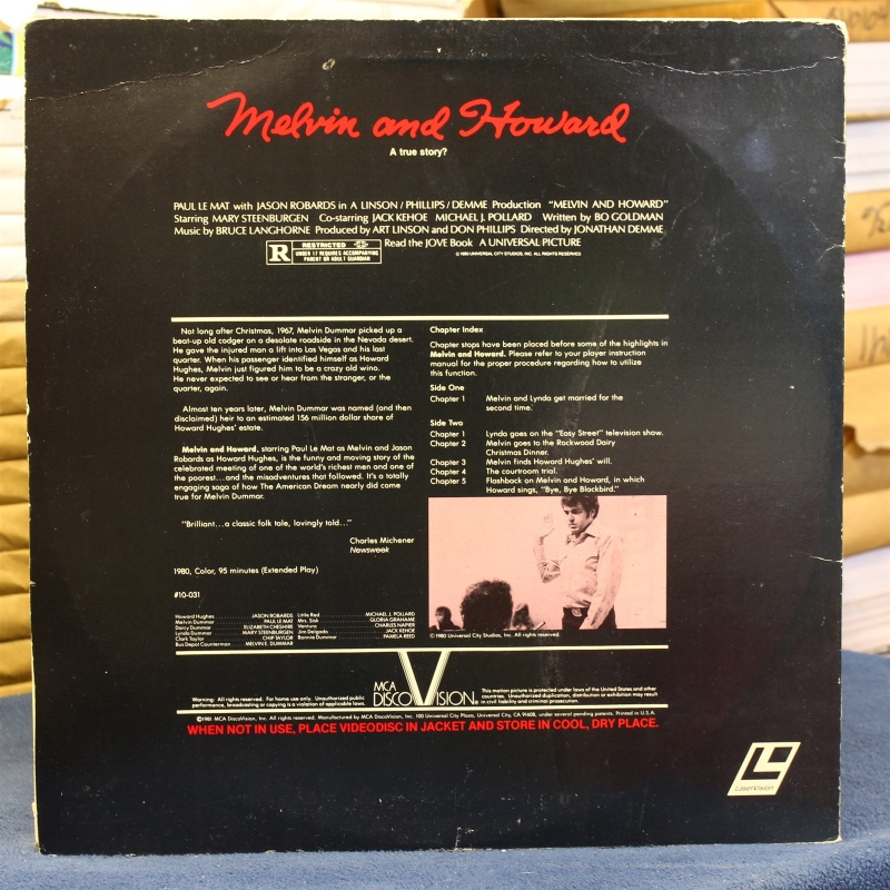 Melvin and Howard MCA discovision #88083 - LaserDisc