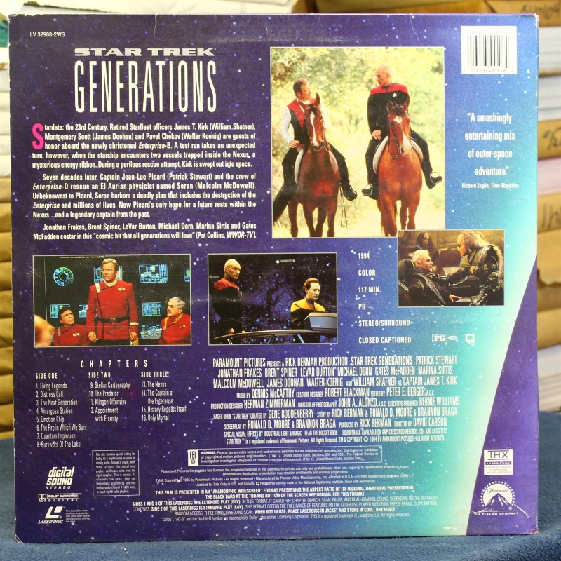 Star Trek generations #88090 - LaserDisc