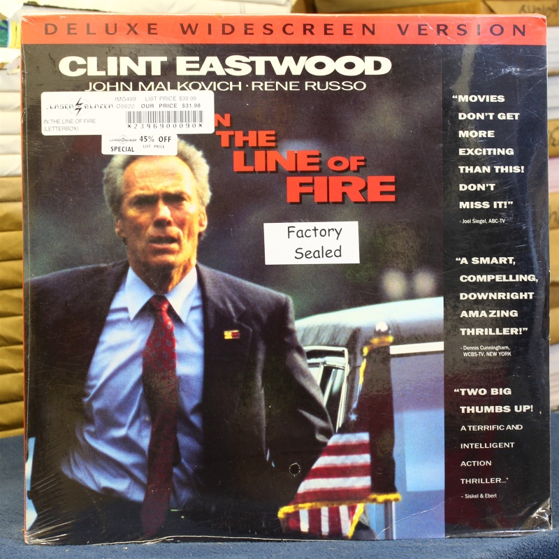 In the line of fire Clint Eastwood factory sealed #88112 - Lase