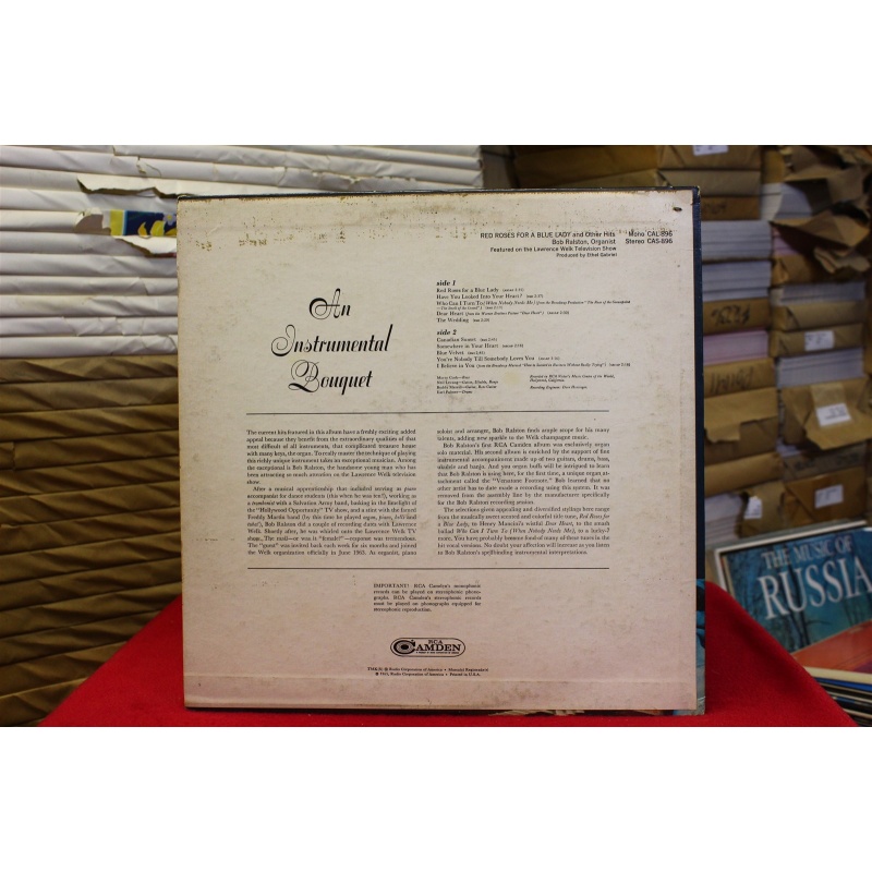 Bob Ralston Red Roses For A Blue Lady CAS-896 Vinyl Vinyl 60-024